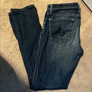 Ag Adriano Goldschmied Dark Blue Boot Cut Jeans